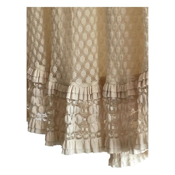 Max Studio Swiss Dot Knit Lace Overlay Mini Skirt M - Picture 2 of 7